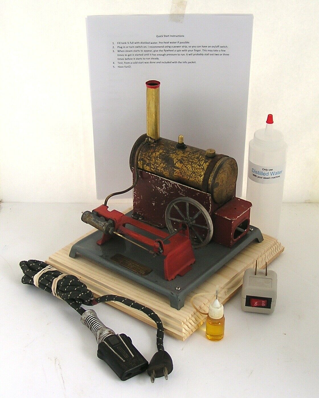 vintage weeden live steam train