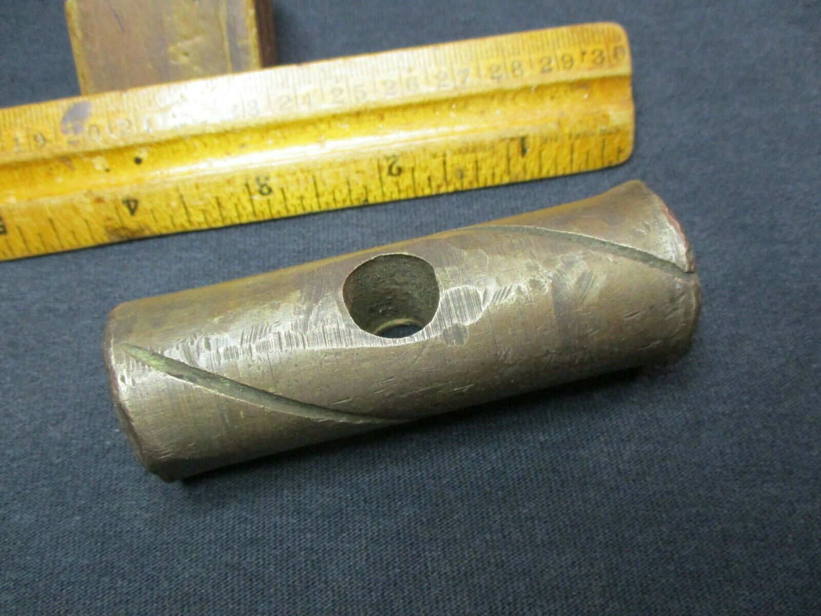 VINTAGE HAMMER HEAD ONLY/BRASS or BRONZE HAMMER HEAD/NO MFG. INFO. ON