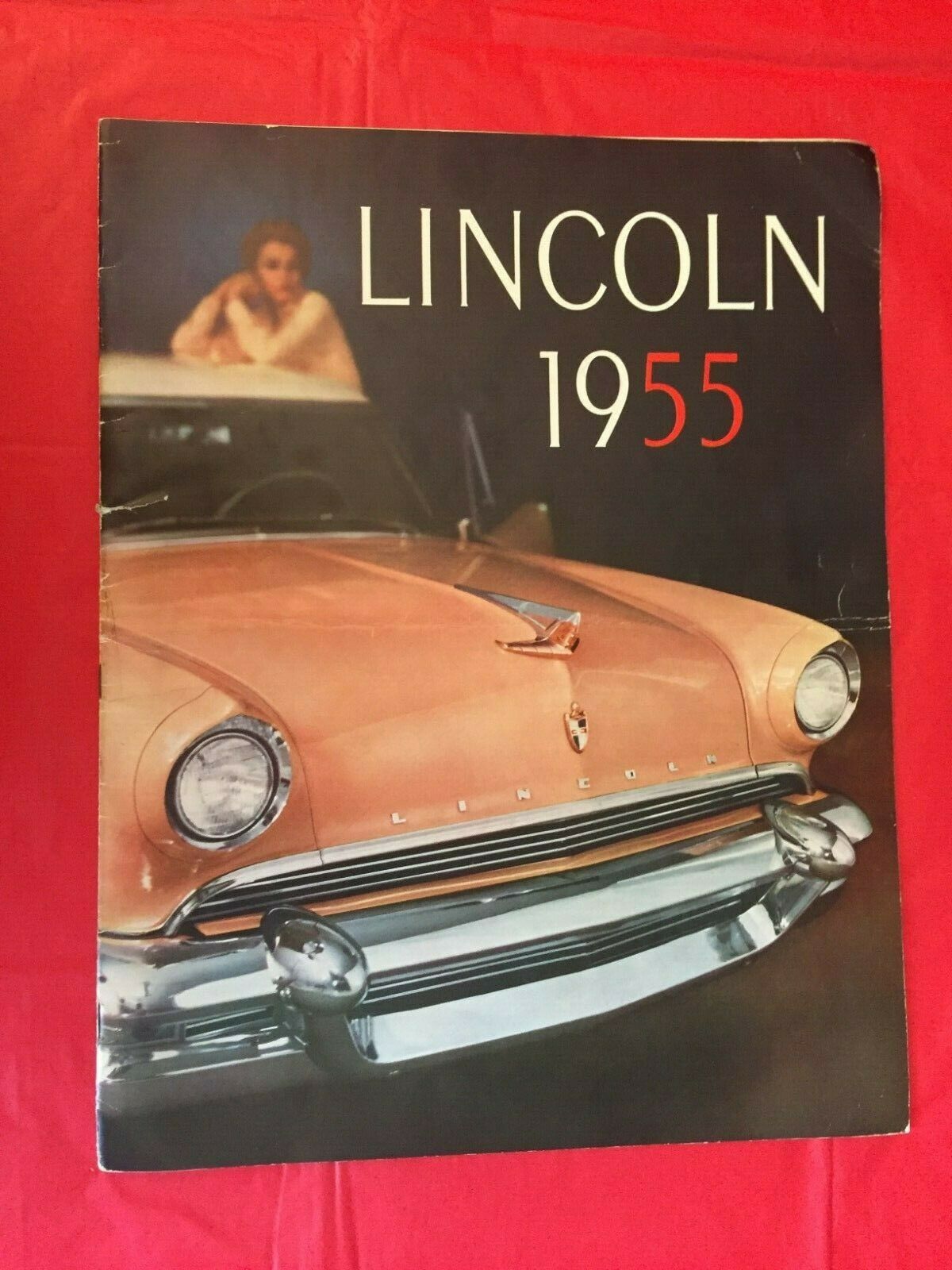 1955 Lincoln "Lincoln & Capri" Car Dealer Sales Brochure Antique
