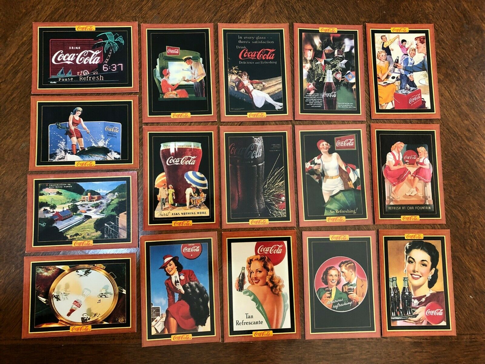 Lot of 16 THE COCACOLA COLLECTION 1995 Series 4 Collector''s Cards