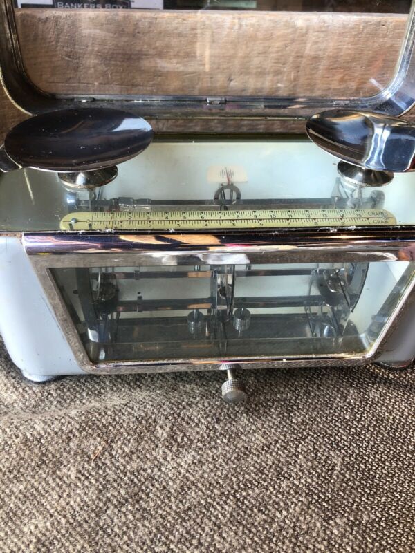 VINTAGE ANTIQUE APOTHECARY PHARMACY SCALE TORSION BALANCE 1 Gr
