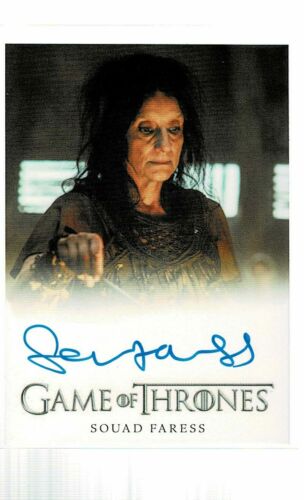 2017 Rittenhouse Game of Thrones Souad Faress AUTO Autograph (DS ...