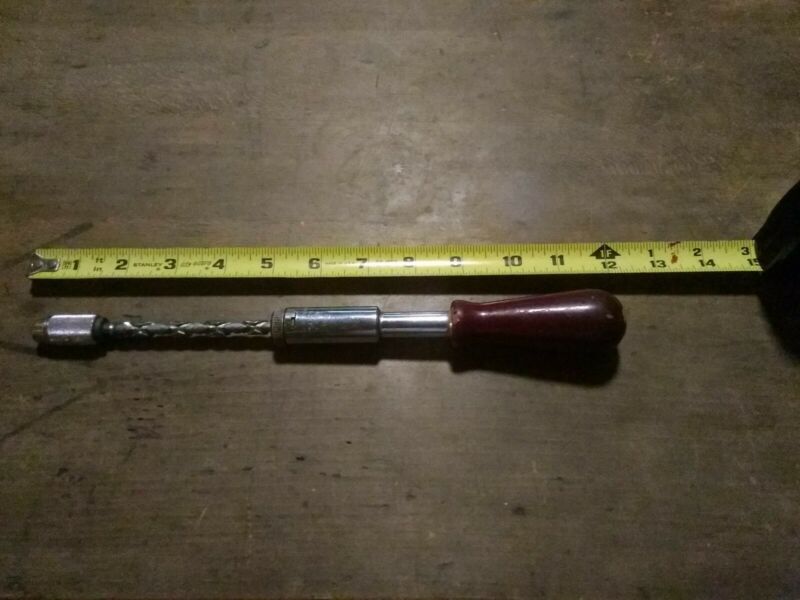 Vintage Stanley Yankee No. 135A Spring Spiral Ratchet Screwdriver No