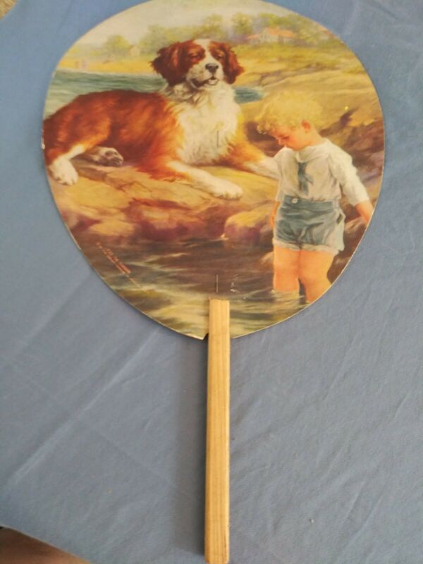 Vintage Cardboard Advertising Hand Fans lot of 4 Antique Price Guide