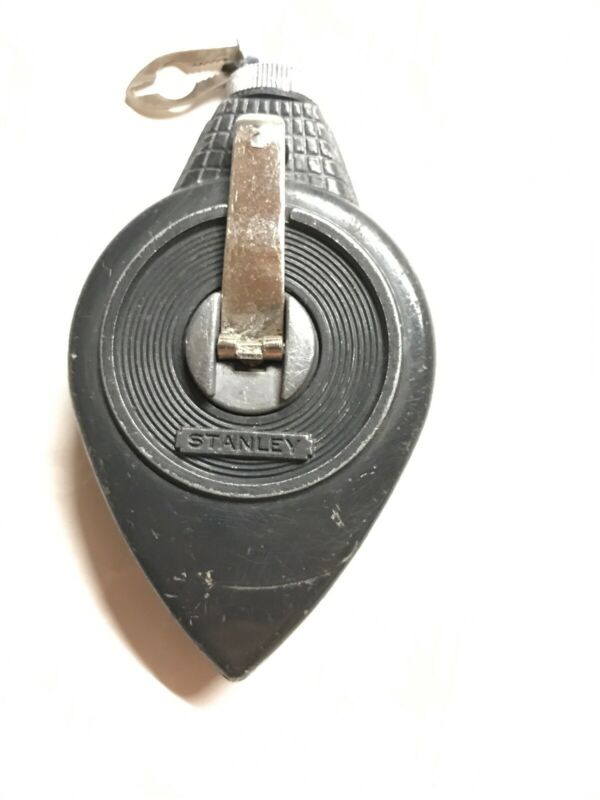 Vintage Stanley Chalk O Matic 100 Ft. Chalk Line Plumb Line Made in USA