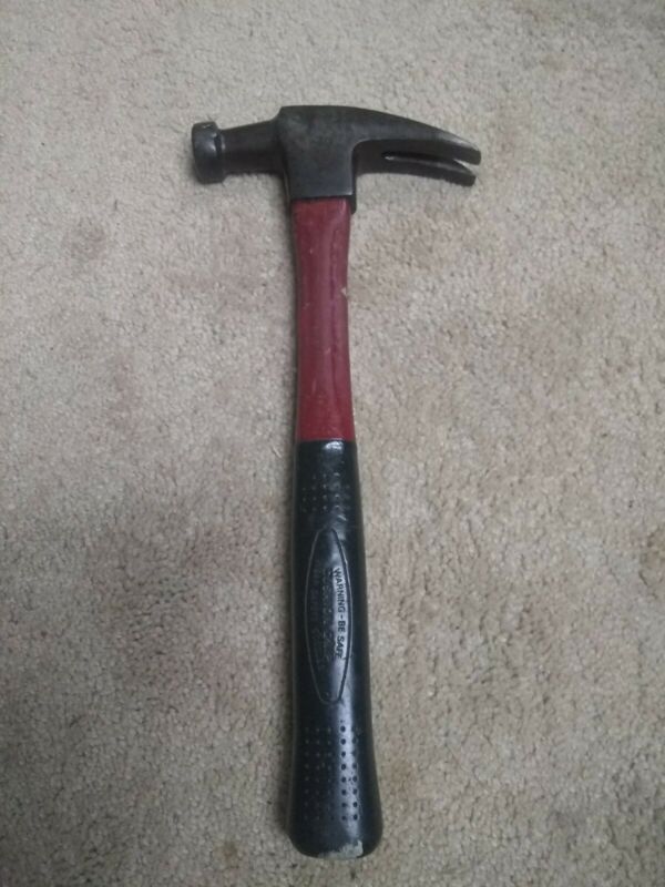 Vintage Fiberglass handle straight claw and curved claw Plumb hammers