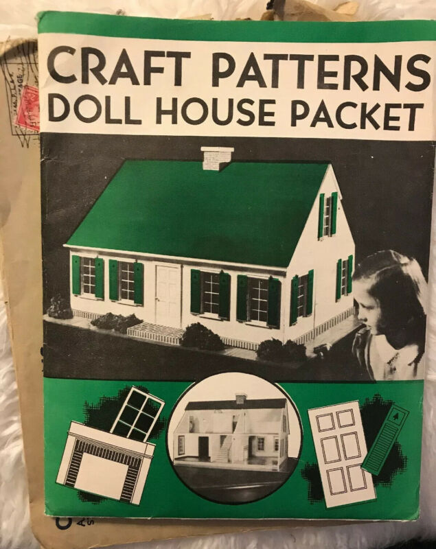 Craft Patterns Dollhouse Packet Cape Cod Kit Antique Vintage Furniture