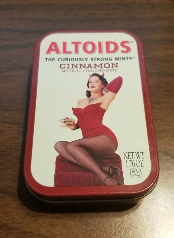 Altoids Limited Edition Tin Cinnamon Pin Up Girl Factory used