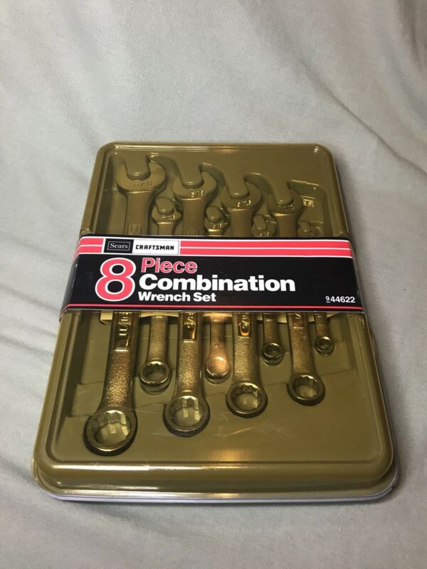 Sears Craftsman Vintage Tools 8 Piece Combination Wrench Set Set Number