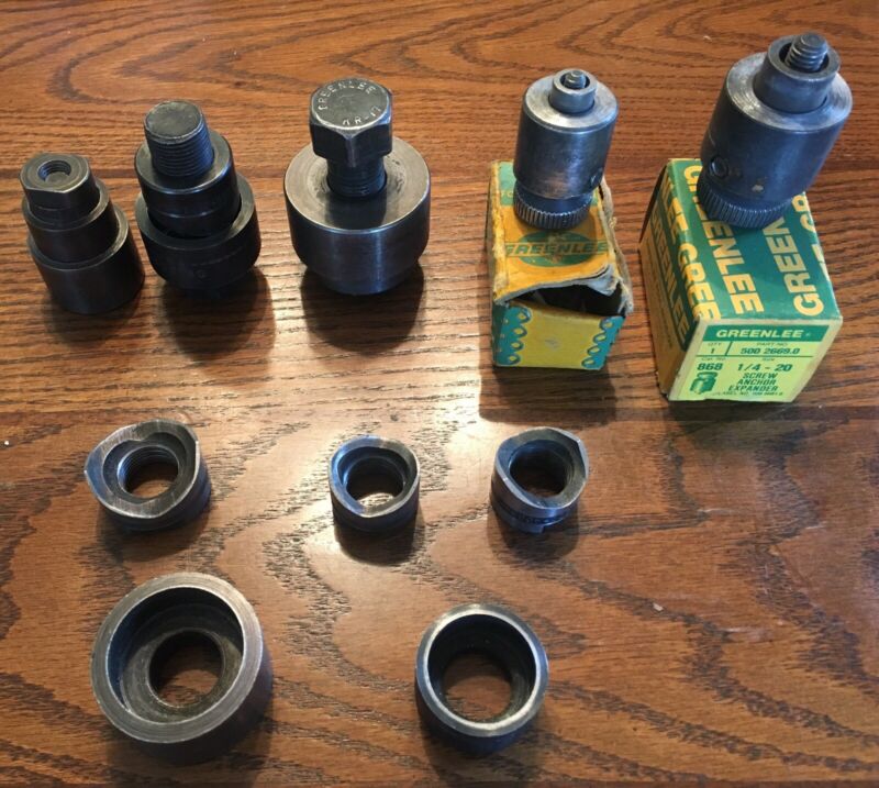 OLD USED VINTAGE TOOLS GREENLEE SCREW ANCHOR EXPANDERS MACHINIST