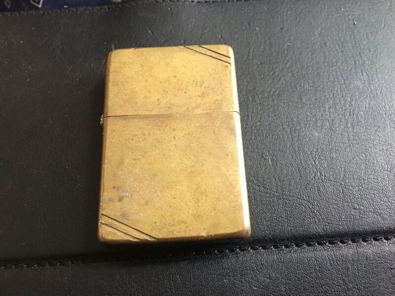 Antique Brass Zippo Cigarette Lighter Age? Vlll Patent Number See ...