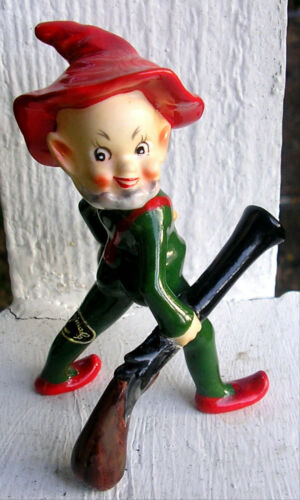 Josef Originals Vintage Hillbilly Elf Pixie with Jug Rifle Musket ...