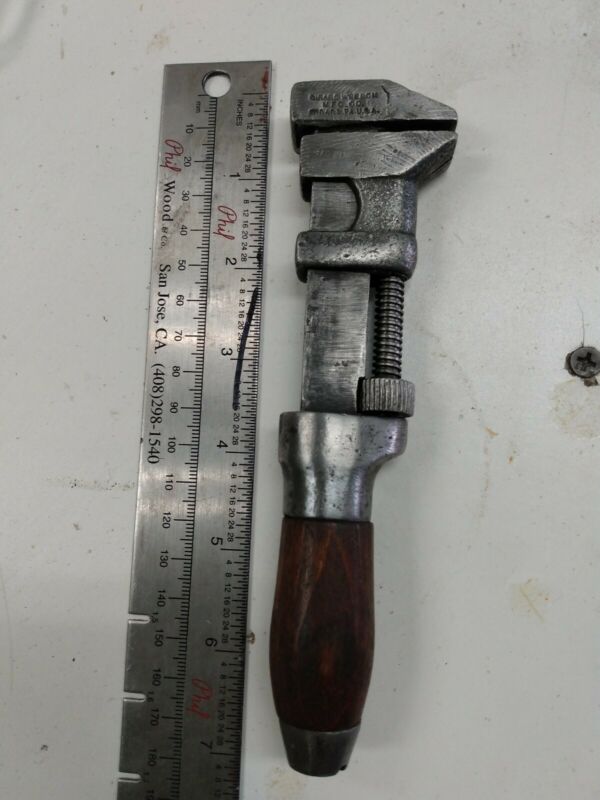 Vintage Girard Wrench Mfg. Co. USA Adjustable Monkey Wrench Antique