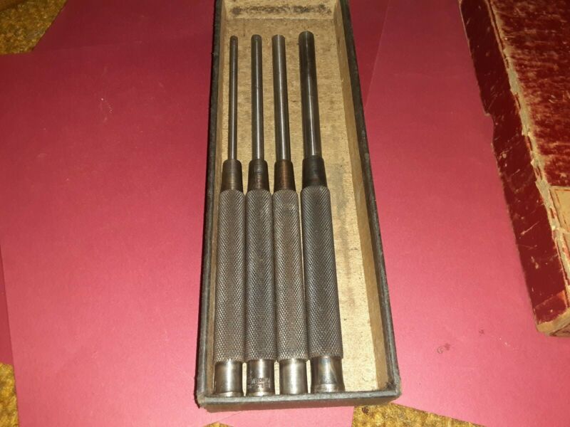 L.S. Starrett Drive Pin Punches Set Of Four Antique Price Guide