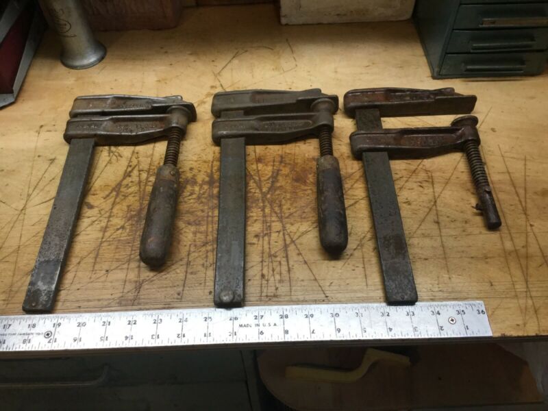 3 Vintage Wetzler 4 Woodworkers Bar Clamps Antique Price Guide Details Page