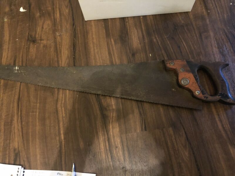 Vintage Disston Hand Saw All Hardware Intact Antique Price Guide