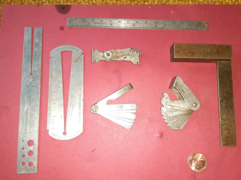Vintage Machinist Measuring Tool Lot Antique Price Guide Details Page