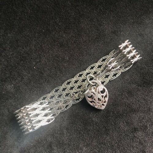 Vintage gate style silver bracelet with padlock Antique Price Guide