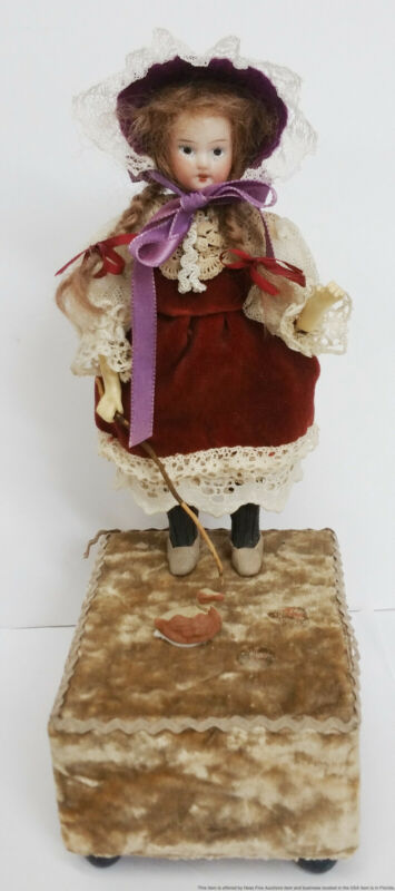 antique doll music box