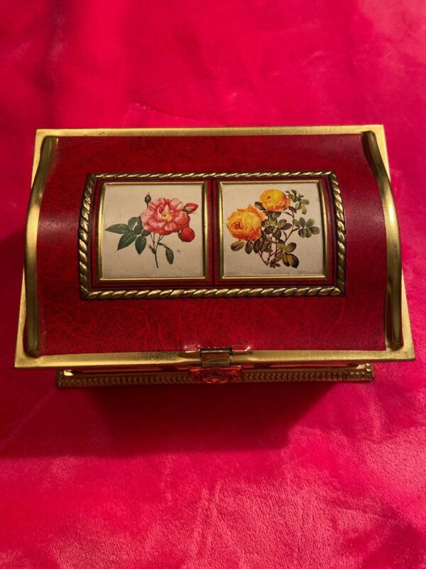 Vintage Tin Decent Condition Roses Antique Price Guide