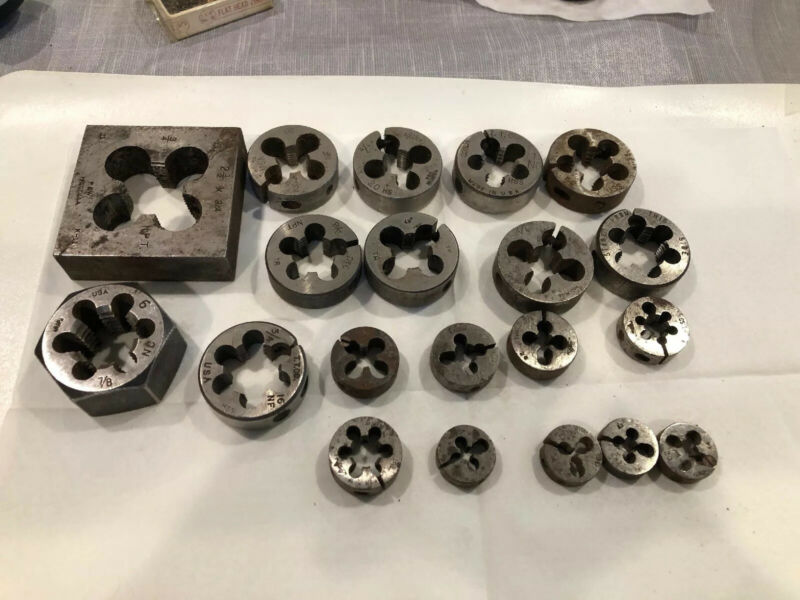 VINTAGE RARE THREAD DIE ACE GTD SSH P&W T.T NPT All Sizes Lot ROUND ...