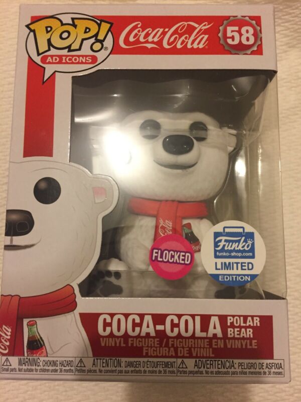 Funko Pop Coca-cola Ad Icon Flocked Limited Edition Coca-Cola Polar ...