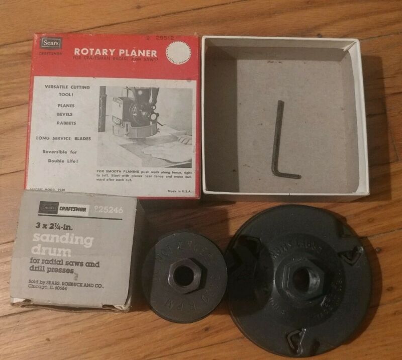 Vintage Rotary Planer Sears Craftsman Sanding Drum Craftsman Antique