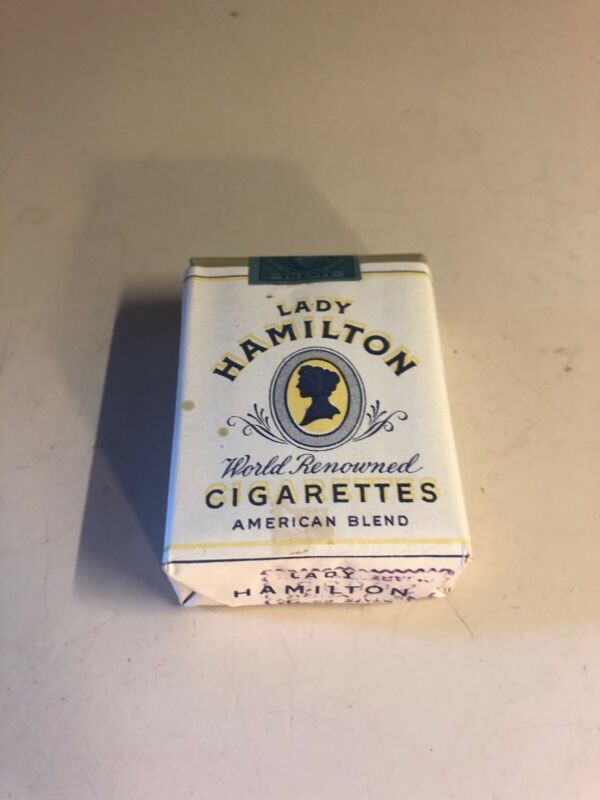 Vintage Lady Hamilton Cigarette Package Pack Tobacco Collectible ...