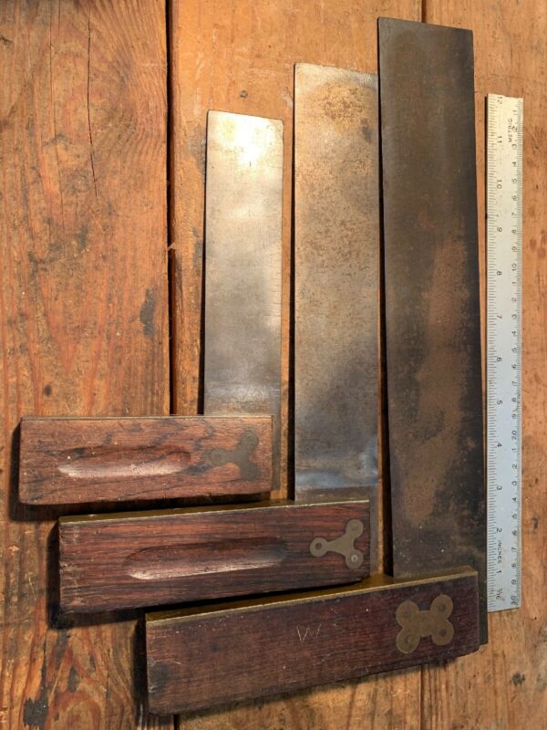 3 Vintage Carpenter Squares Antique Price Guide Details Page