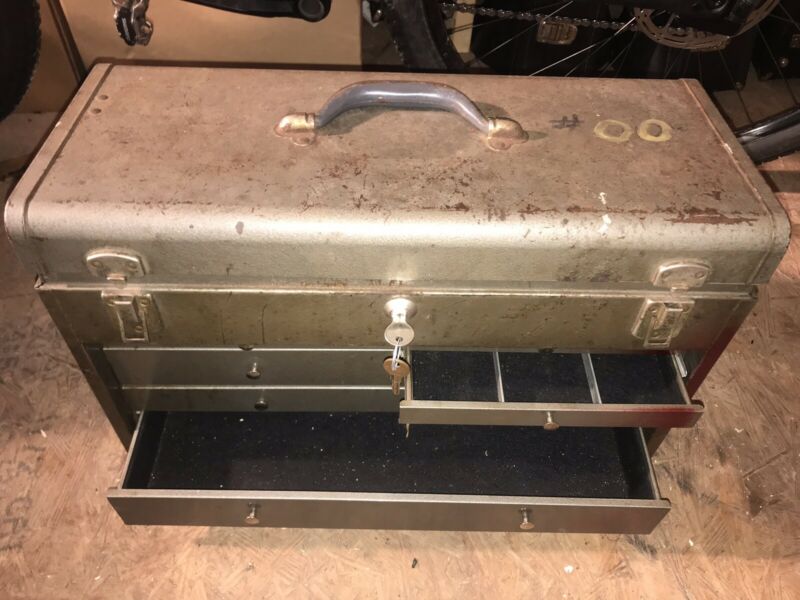 KENNEDY KITS Tool Box 520 Machinist Tool Chest 7 Drawer With Keys Antique Price Guide Details