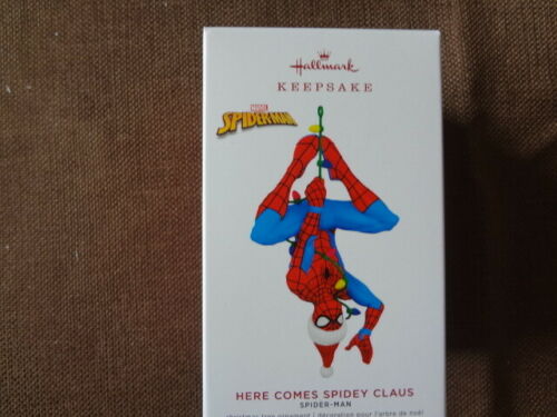 here comes spidey claus ornament