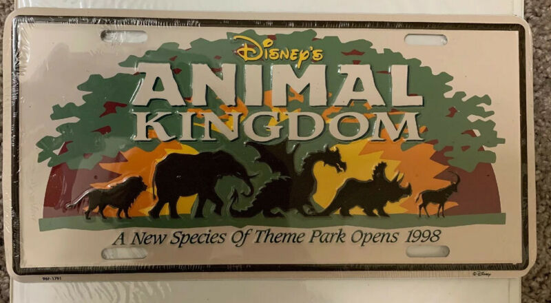 retired-disney-license-plate-pre-opening-animal-kingdom-walt-disney