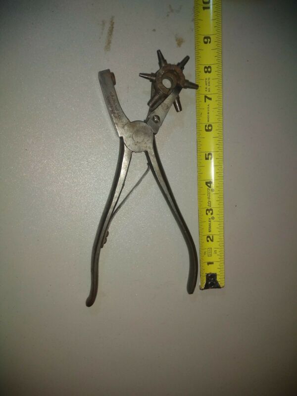 Vintage C.S. Osborne Rotating Leather Hole Punch Tool Antique Price