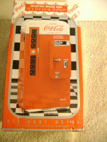 coca cola die cast metal bank