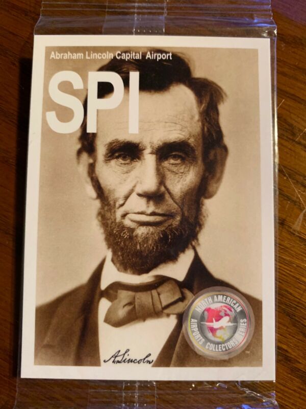 Airport Trading Card. Abraham Lincoln Capital Airport/SPI 2015 SPI001. Antique Price Guide