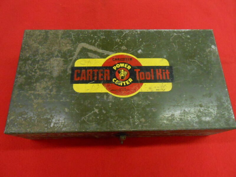 Vintage CARTER CARBURETOR Metal Tool Box & Tools Antique Price Guide
