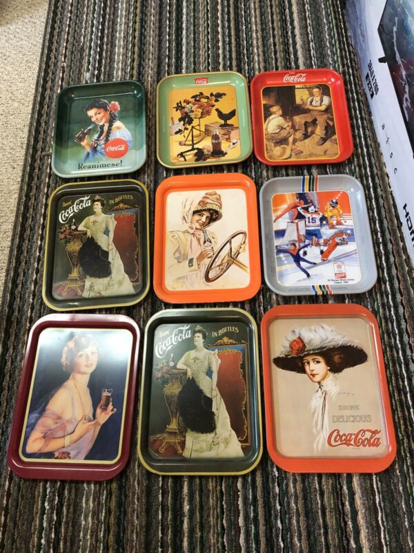 Coca Cola Reproduction Trays Antique Price Guide Details Page