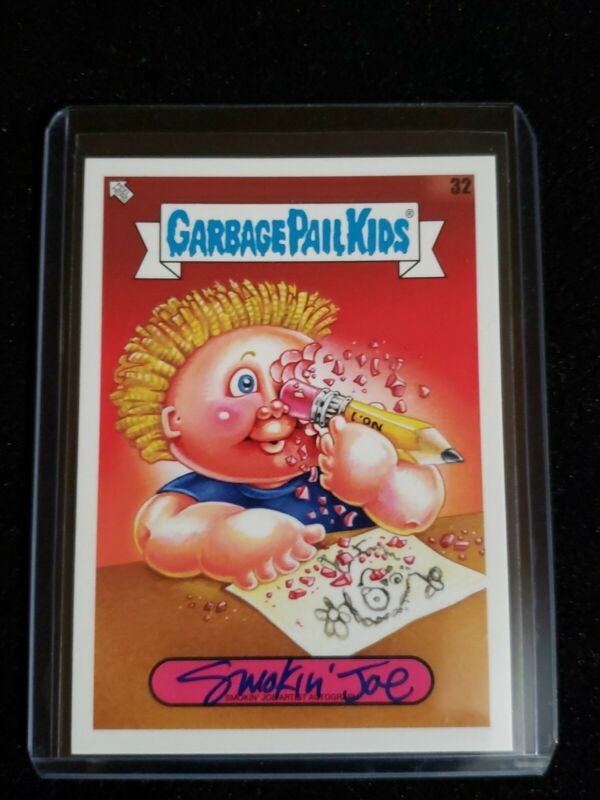 2020 Garbage Pail Kids Back To School Artist Autograph Smokin'' Joe 33/
