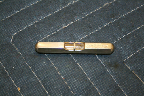 Niveau De Poche Starrett 135B 3-1/2" - Finition Nickel Satiné, Fabriqué Aux USA, Neuf