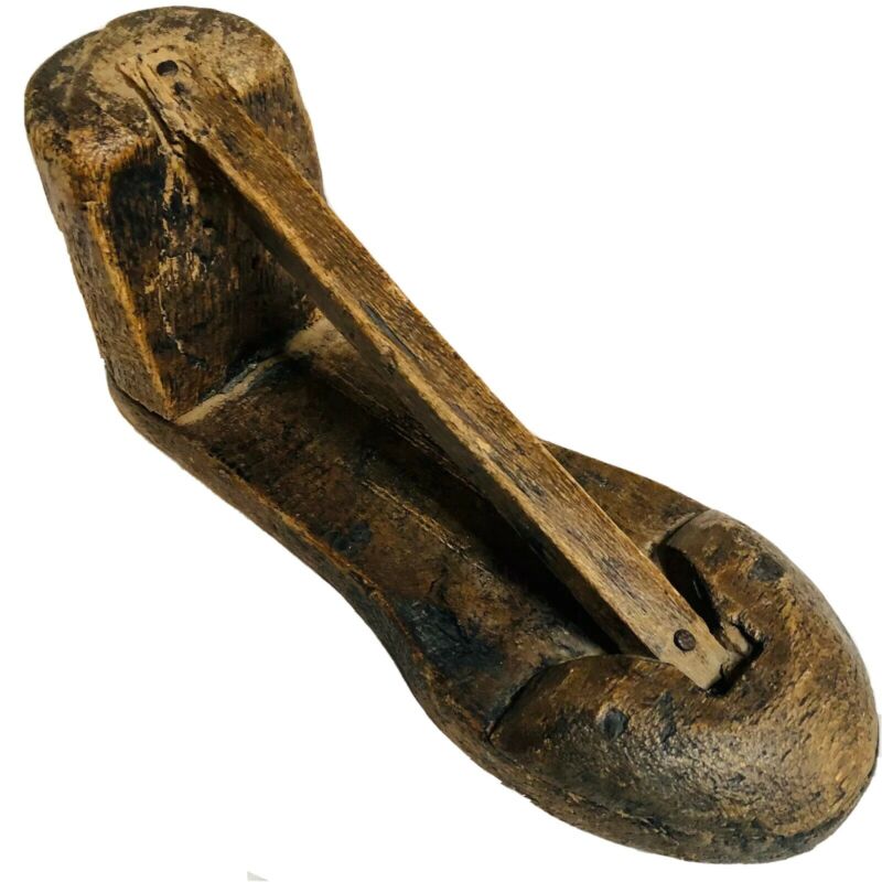 Vintage Antique Folk Art Wooden Industrial Shoe Factory Lasts, Tree