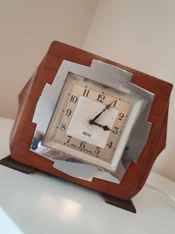 Art Deco Style Smith''s Sectric Electric Mantel Clock Fully Working Antique Price Guide