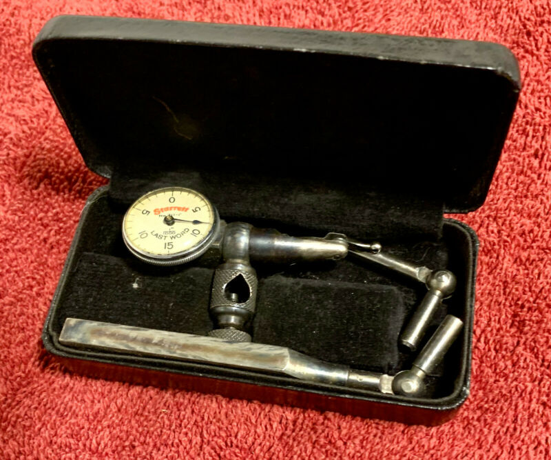 Vintage L.S. Starrett Co. Last Word Universal Test Indicator 711F With