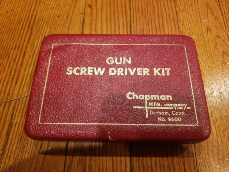 Vintage Chapman Gun Screw Driver Kit No 9600 Durham Conn. Antique