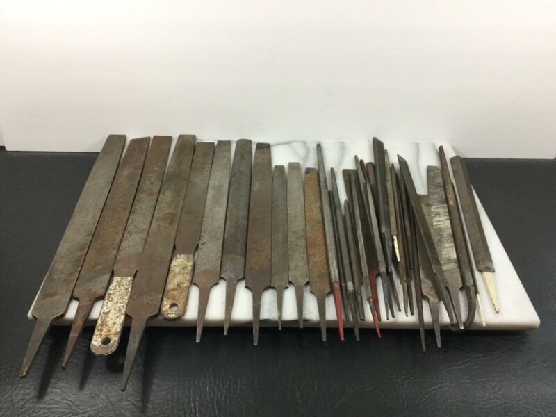 Lot of 35 Files & Rasps Anvil Blacksmith Farrier Heller Simond Nicholson Antique Price
