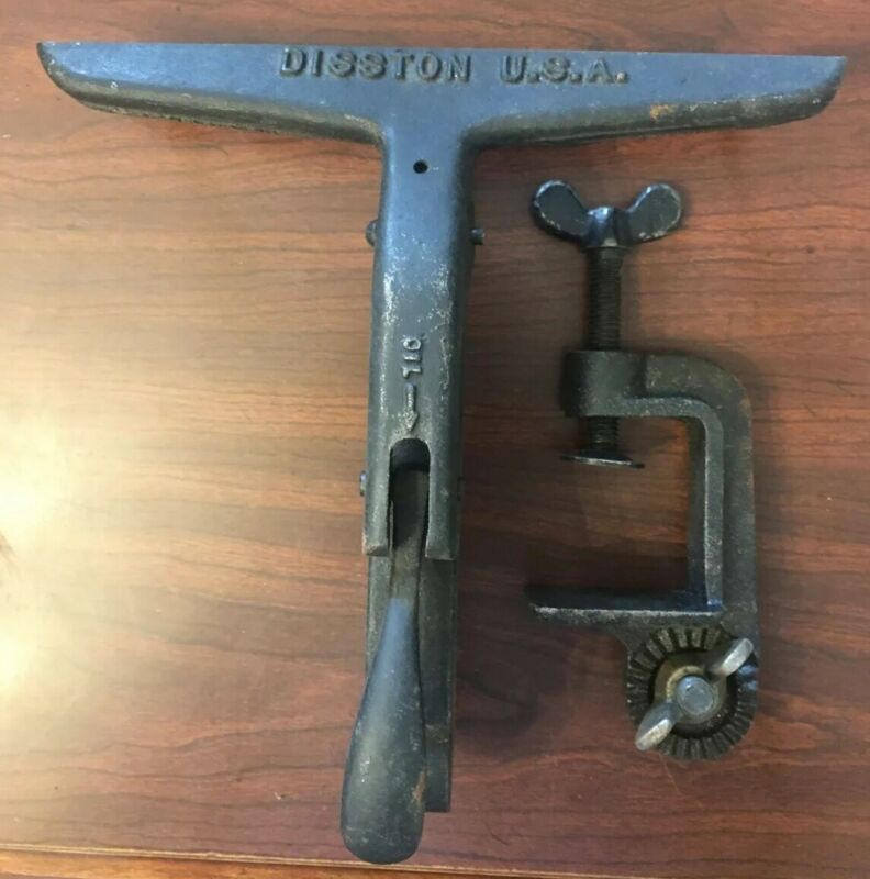 Antique / Vintage Henry Disston Vise Clamp Hand Saw Sharpener Vice