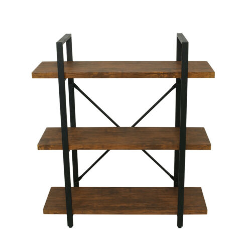 3 Tier Bookcases Furniture Shelves Rustic Pipe Shelving Unit Vintage