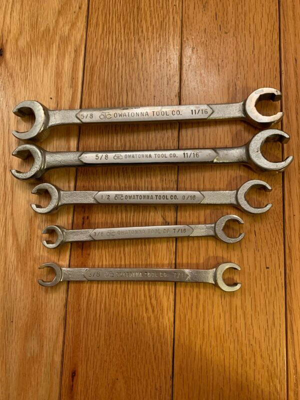 Owatonna Line Wrenches Set Of 5 Vintage Antique Price Guide Details Page