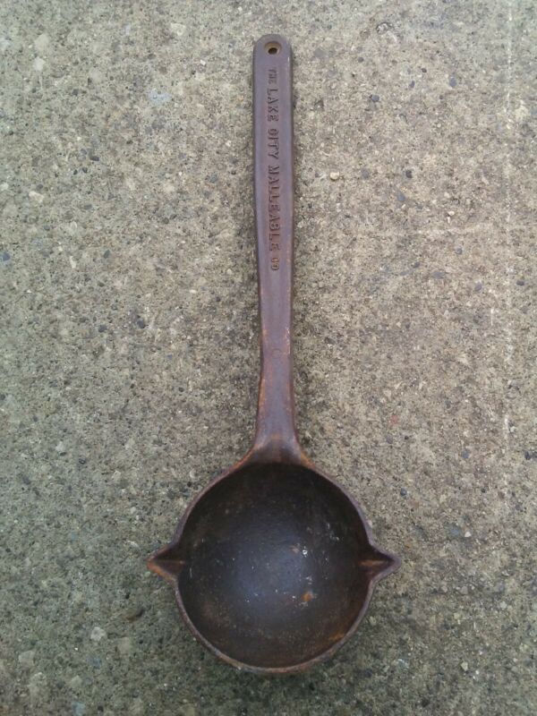 Vintage Lake City Malleable Co Cleveland Ohio Cast Iron Lead Casting 5