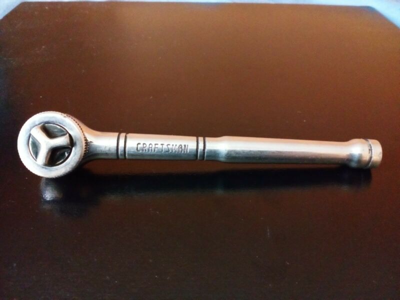 VINTAGE CRAFTSMAN 1/4" DRIVE THUMB WHEEL RATCHET 943795 SOCKET WRENCH
