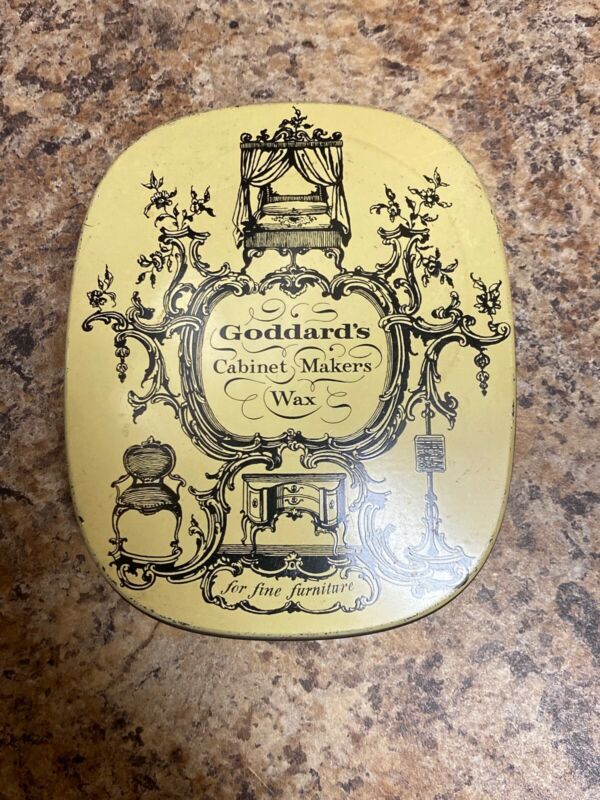 Vintage Goddard''s Makers Furniture Wax Tin Polish Rare